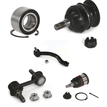 Bearing Upper Lower Ball Joint Outer Tie Rod & Link Front Right Kit For Acura TL