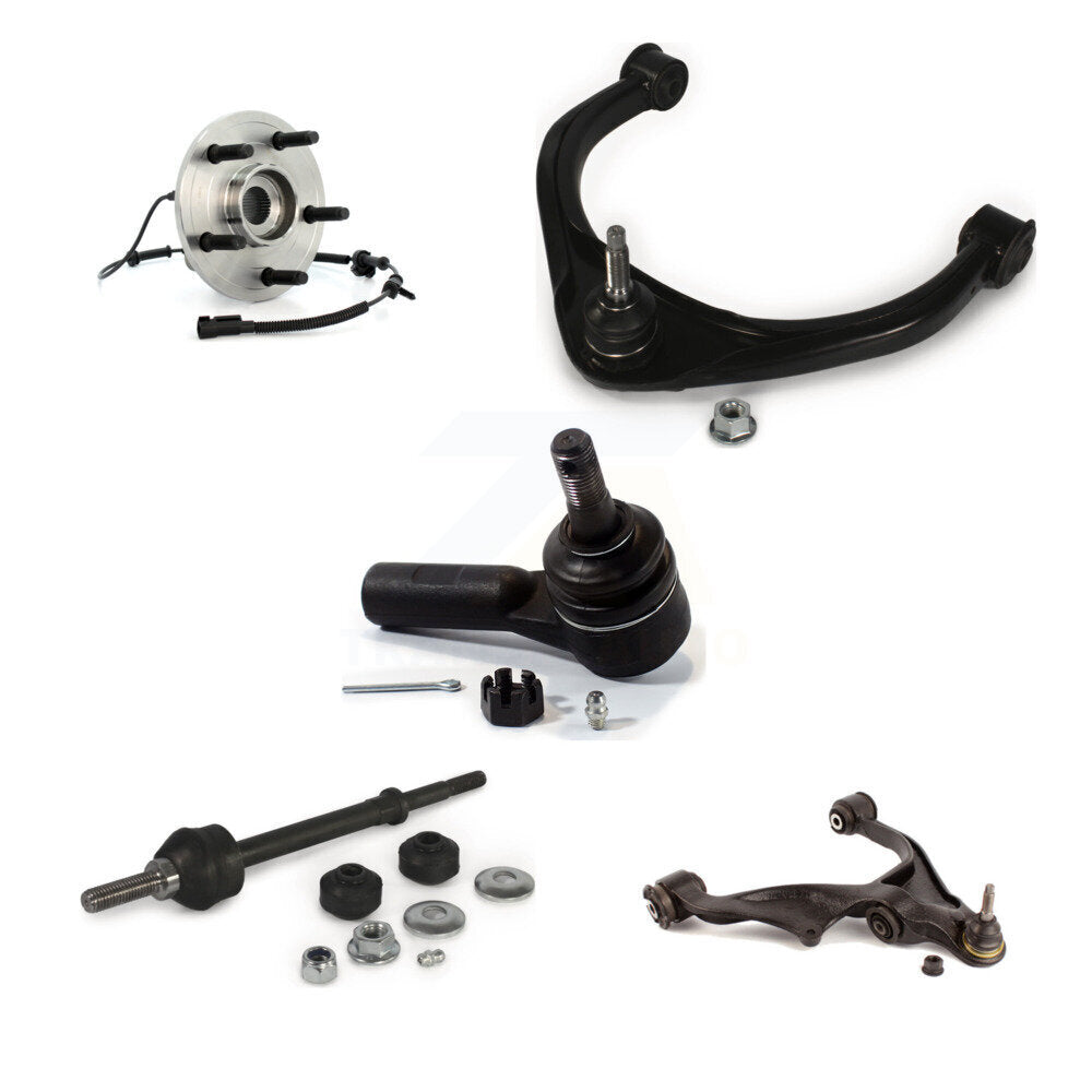 Bearing Lower Upper Arm Outer Tie Rod & Link Front Right Kit For Dodge Ram 1500