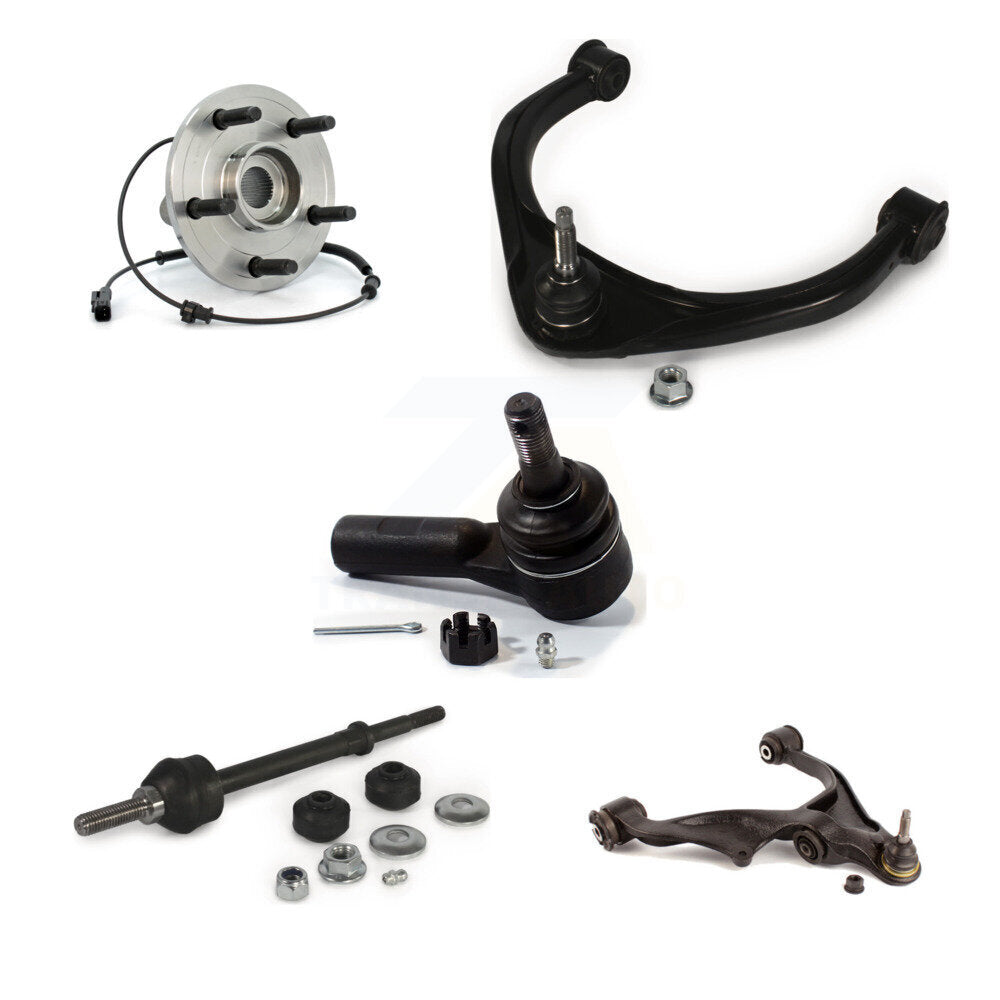 Bearing Lower Upper Control Arm Outer Tie Rod Link Front Right Kit (5Pc) For Ram
