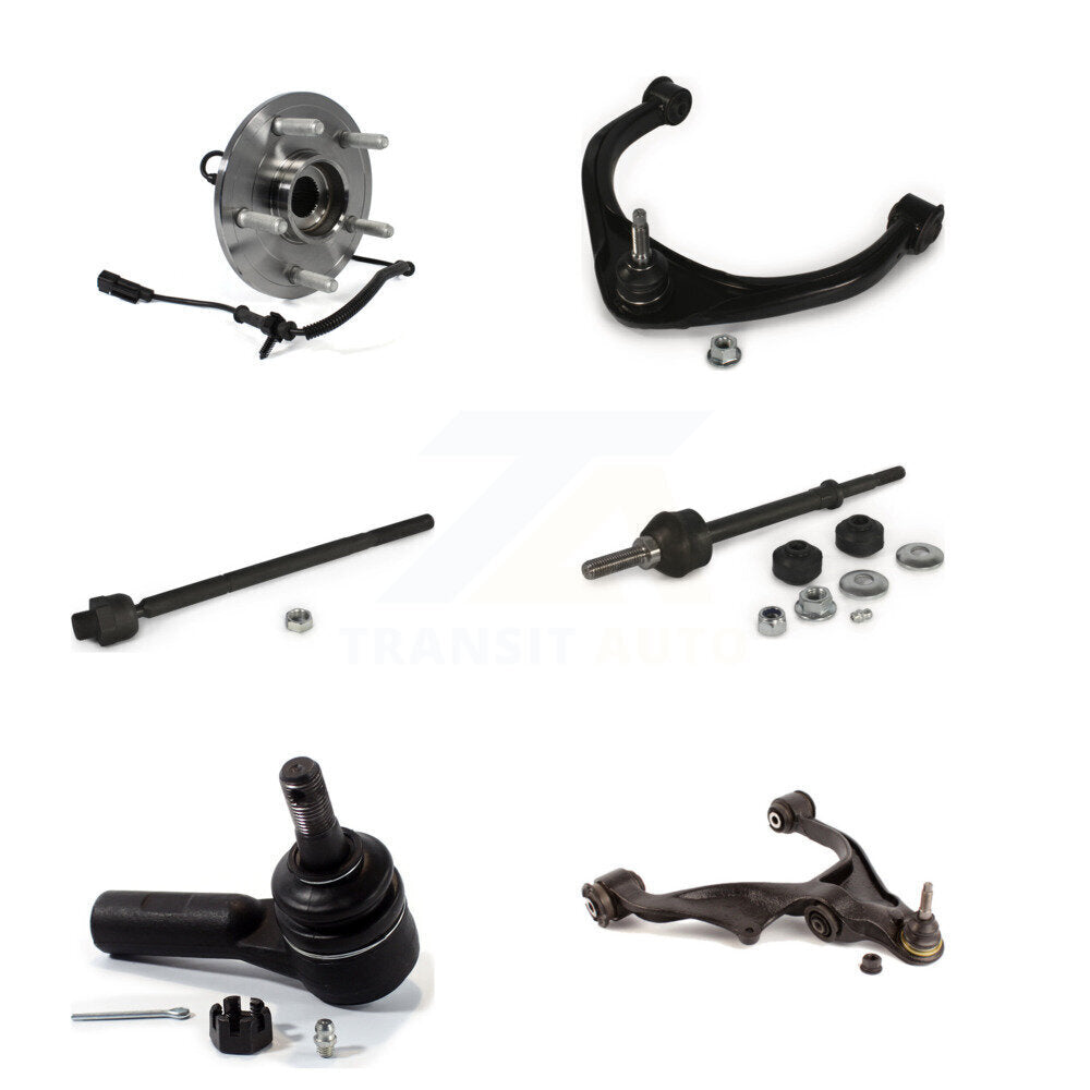 Bearing Lower Upper Control Arm Tie Rod Link Front Right Kit (6Pc) For Ram 1500