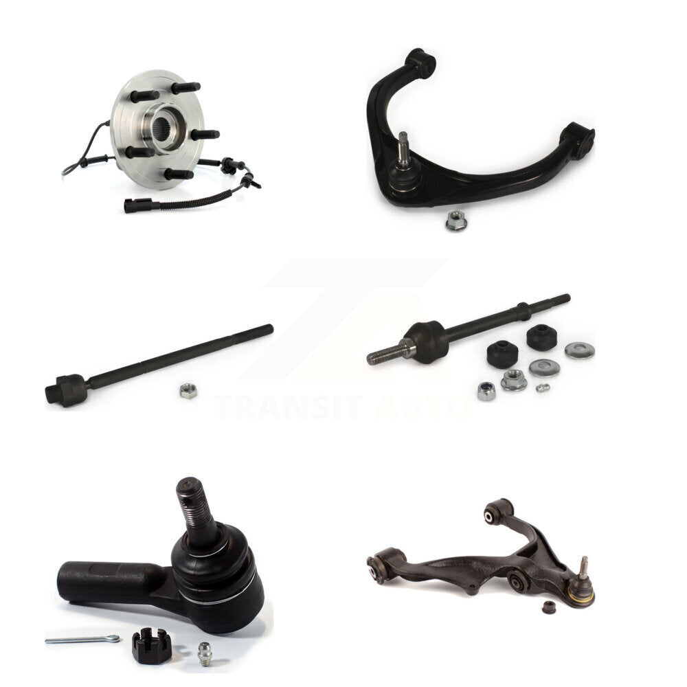 Hub Bearing Upper Control Arm Lower Ball Joint Tie Rod Link Front Right Kit For