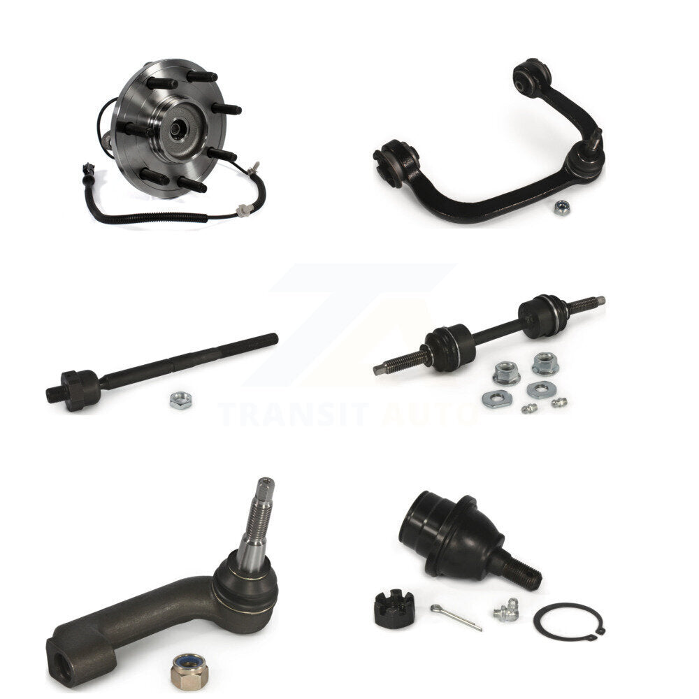 Hub Bearing Upper Control Arm Lower Ball Joint Tie Rod Link Front Right Kit For