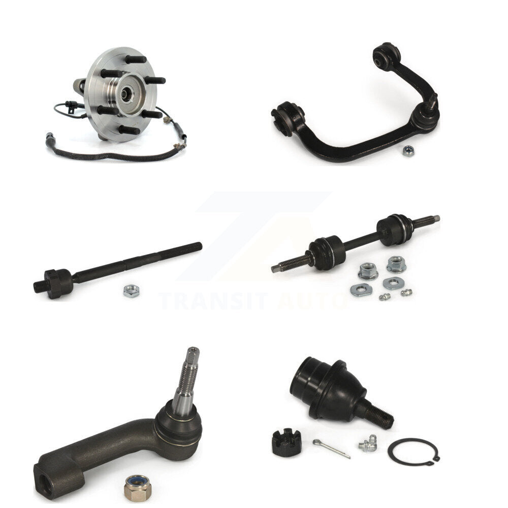 Hub Bearing Upper Control Arm Lower Ball Joint Tie Rod Link Front Right Kit For
