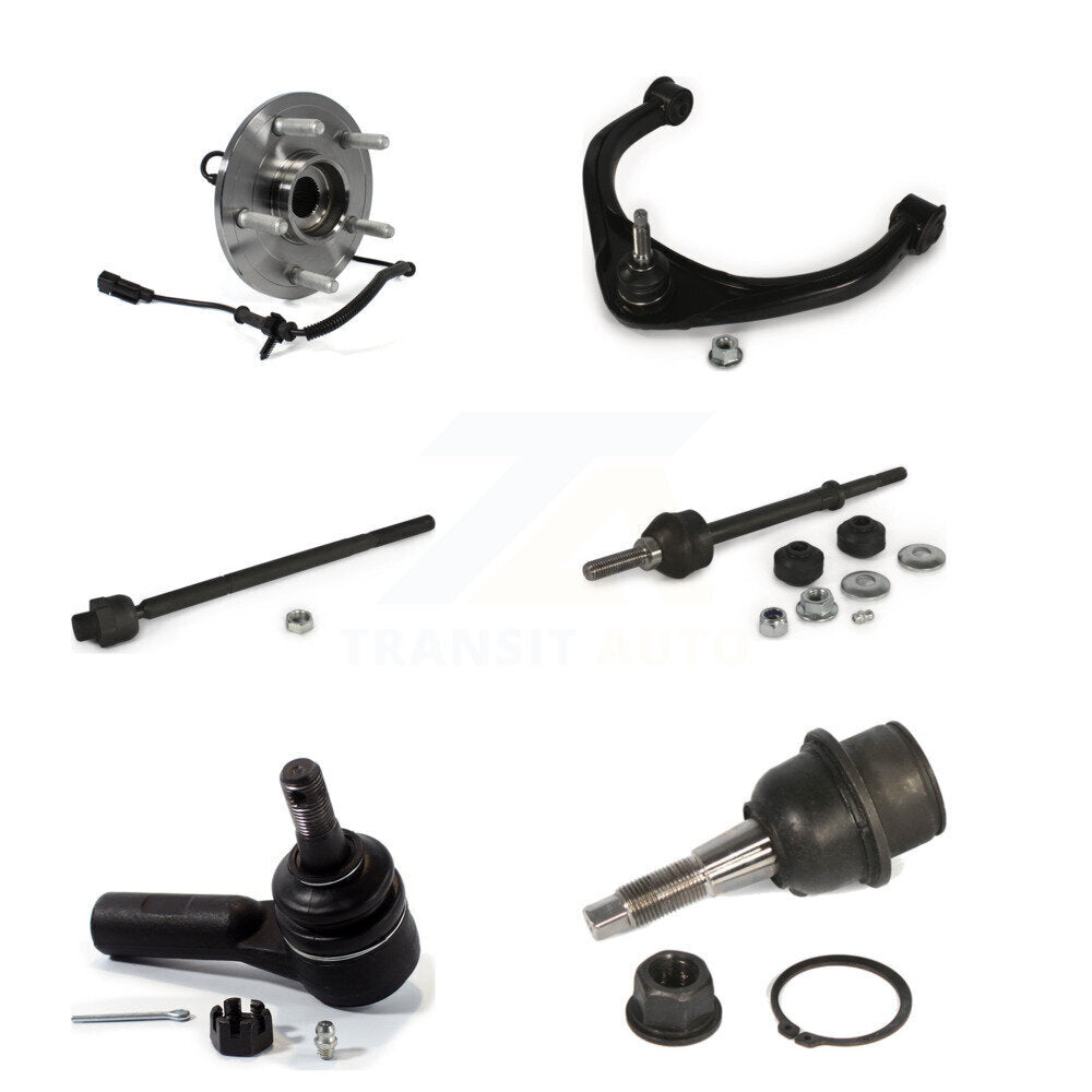 Hub Bearing Upper Control Arm Lower Ball Joint Tie Rod Link Front Right Kit For