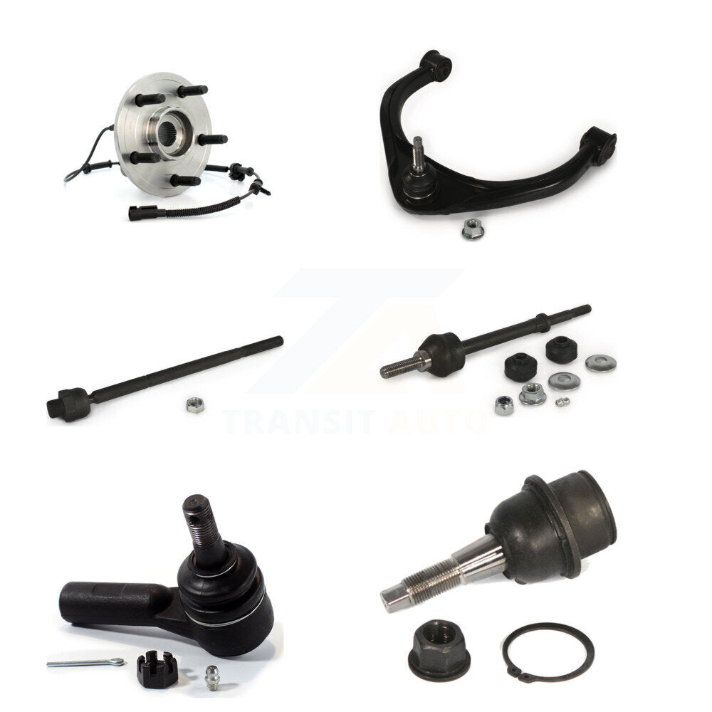 Hub Bearing Upper Control Arm Lower Ball Joint Tie Rod Link Front Right Kit For