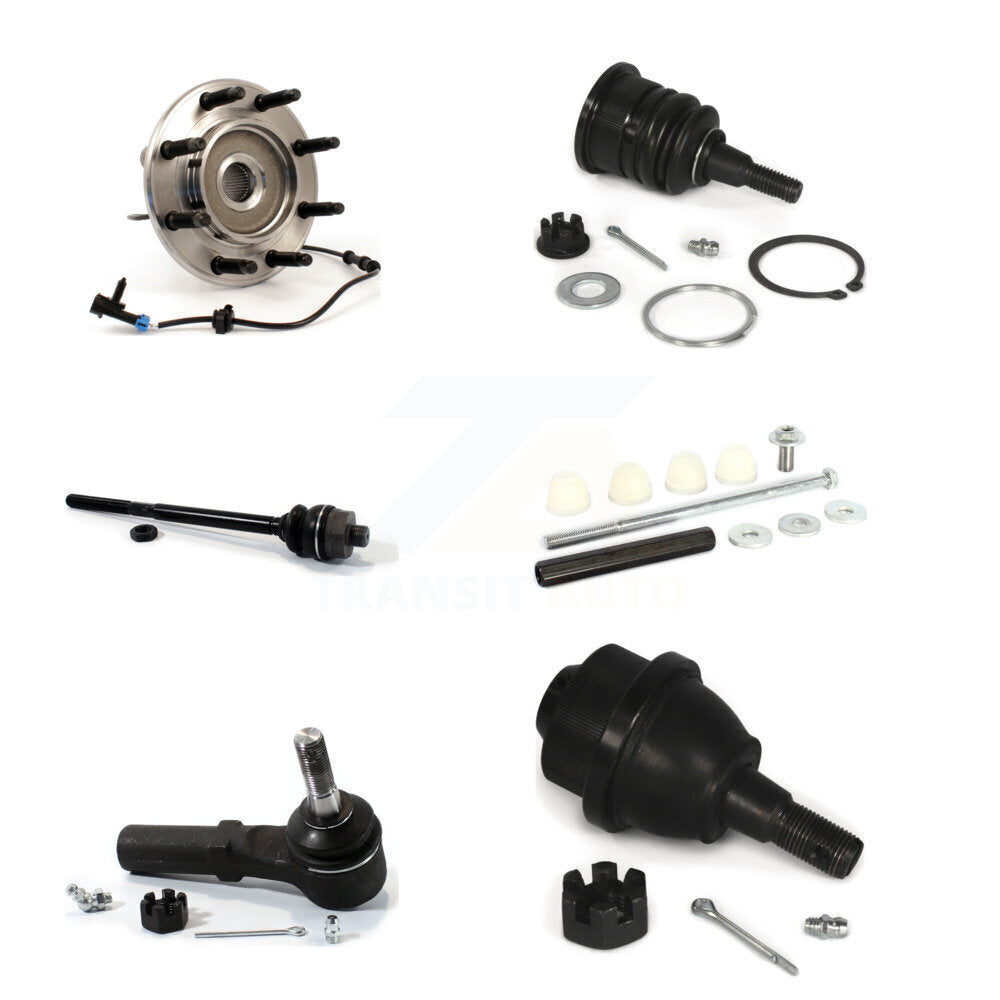 Bearing Upper Lower Ball Joint Tie Rod Link Front Kit (6Pc) For Chevrolet GMC HD
