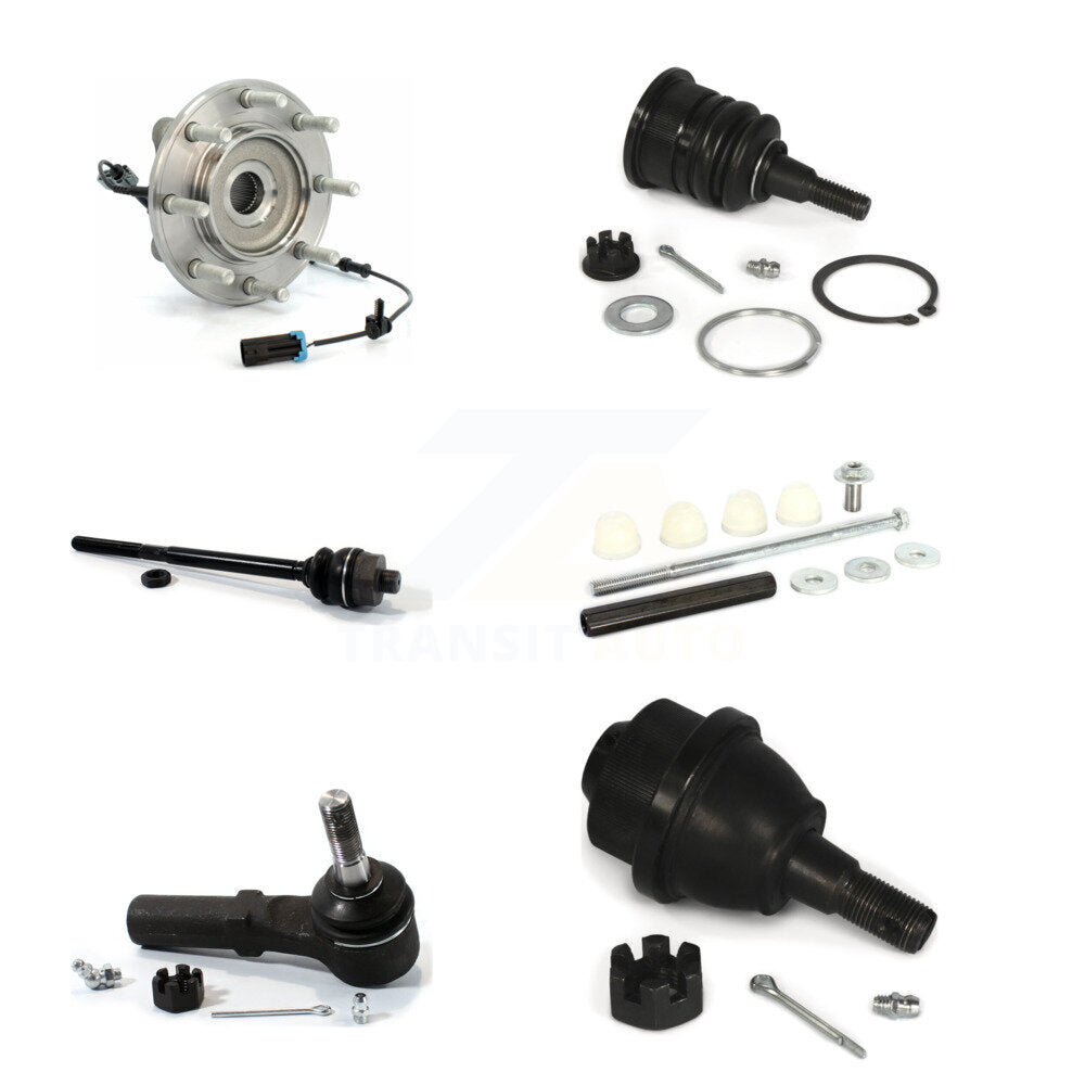 Bearing Upper Lower Ball Joint Tie Rod Link Front Kit (6Pc) For GMC Sierra 3500