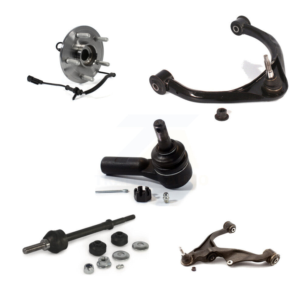 Bearing Lower Upper Control Arm Outer Tie Rod & Link Front Left Kit For Ram 1500
