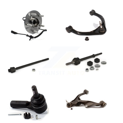 Bearing Lower Upper Control Arm Tie Rod & Link Front Left Kit (6Pc) For Ram 1500