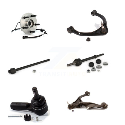 Hub Bearing Lower Upper Arm Tie Rod Link Front Left Kit (6Pc) For Dodge Ram 1500