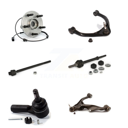 Bearing Lower Upper Control Arm Tie Rod & Link Front Left Kit (6Pc) For Ram 1500