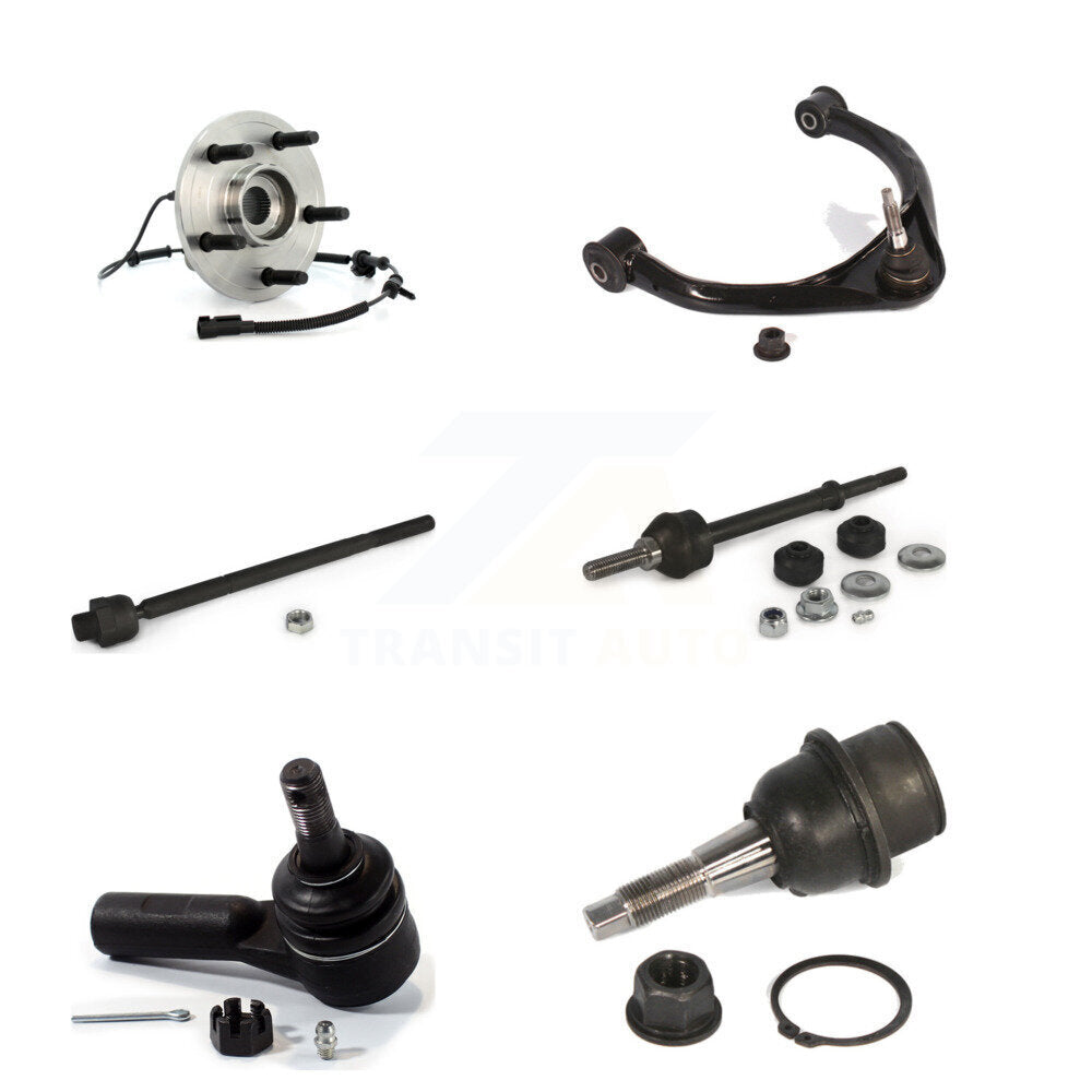 Hub Bearing Upper Control Arm Lower Ball Joint Tie Rod & Link Front Left Kit For