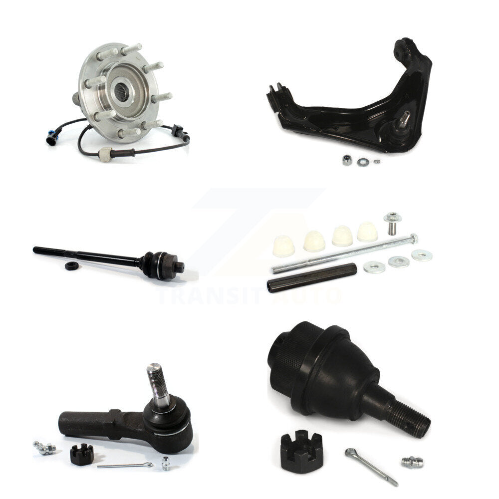 Bearing Upper Control Arm Lower Ball Joint Tie Rod Link Front Kit (6Pc) For GMC