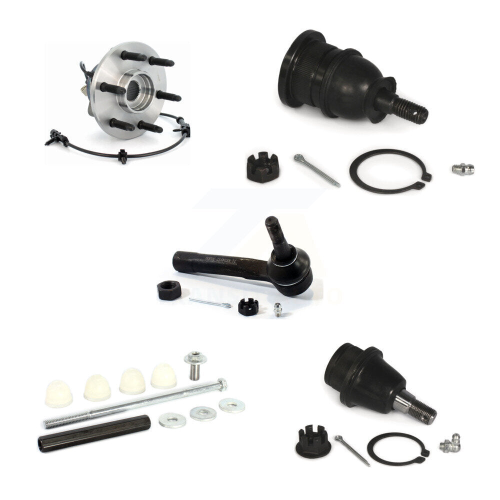 Bearing Upper Lower Ball Joint Outer Tie Rod Link Front Kit (5Pc) For Chevrolet