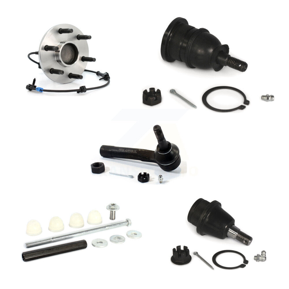 Bearing Upper Lower Ball Joint Outer Tie Rod Link Front Kit (5Pc) For Chevrolet