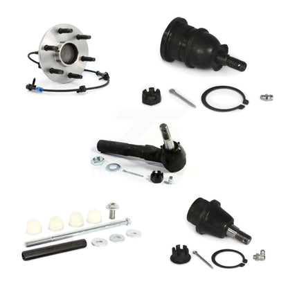 Bearing Upper Lower Ball Joint Outer Tie Rod Link Front Kit (5Pc) For Chevrolet