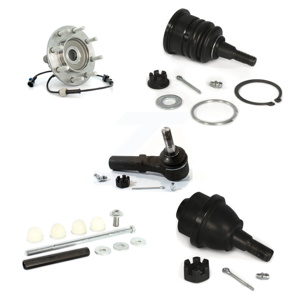 Bearing Upper Lower Ball Joint Outer Tie Rod Link Front Kit (5Pc) For Chevrolet