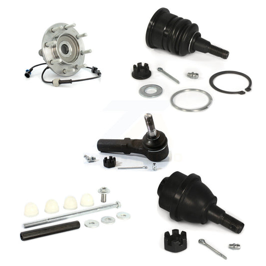 Bearing Upper Lower Ball Joint Outer Tie Rod Link Front Kit (5Pc) For Chevrolet