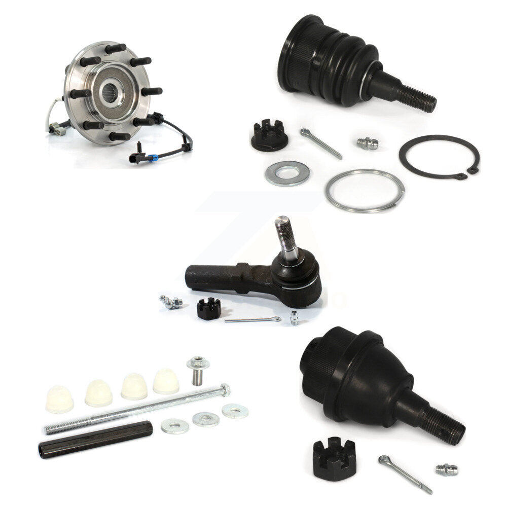 Bearing Upper Lower Ball Joint Outer Tie Rod Link Front Kit (5Pc) For Chevrolet