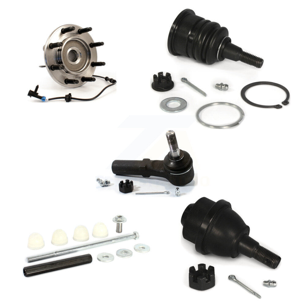 Bearing Upper Lower Ball Joint Outer Tie Rod Link Front Kit (5Pc) For Chevrolet