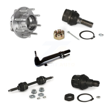 Bearing Upper Lower Ball Joint Outer Tie Rod & Sway Bar Link Front Left Kit For