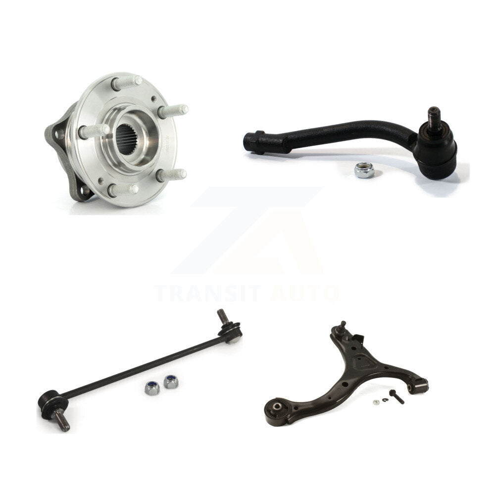 Bearing Lower Control Arm Outer Tie Rod & Link Front Right Kit For Hyundai Santa