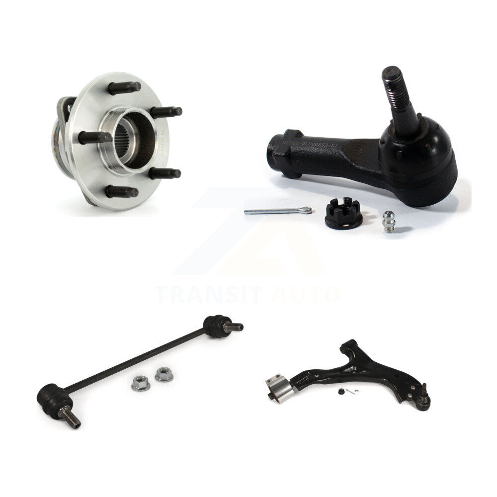 Hub Bearing Lower Control Arm Outer Tie Rod Link Front Right Kit For Saturn Vue