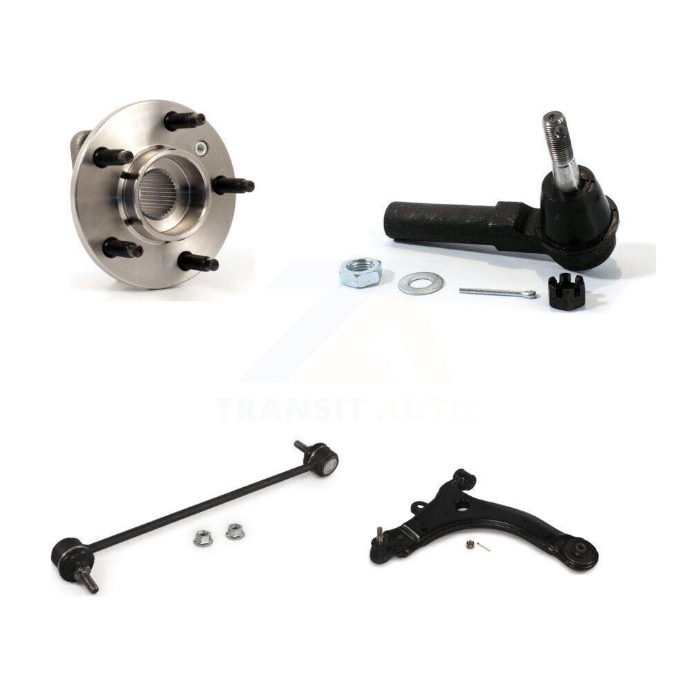 Bearing Lower Control Arm with Ball Joint Outer Tie Rod Link Front Right Kit For