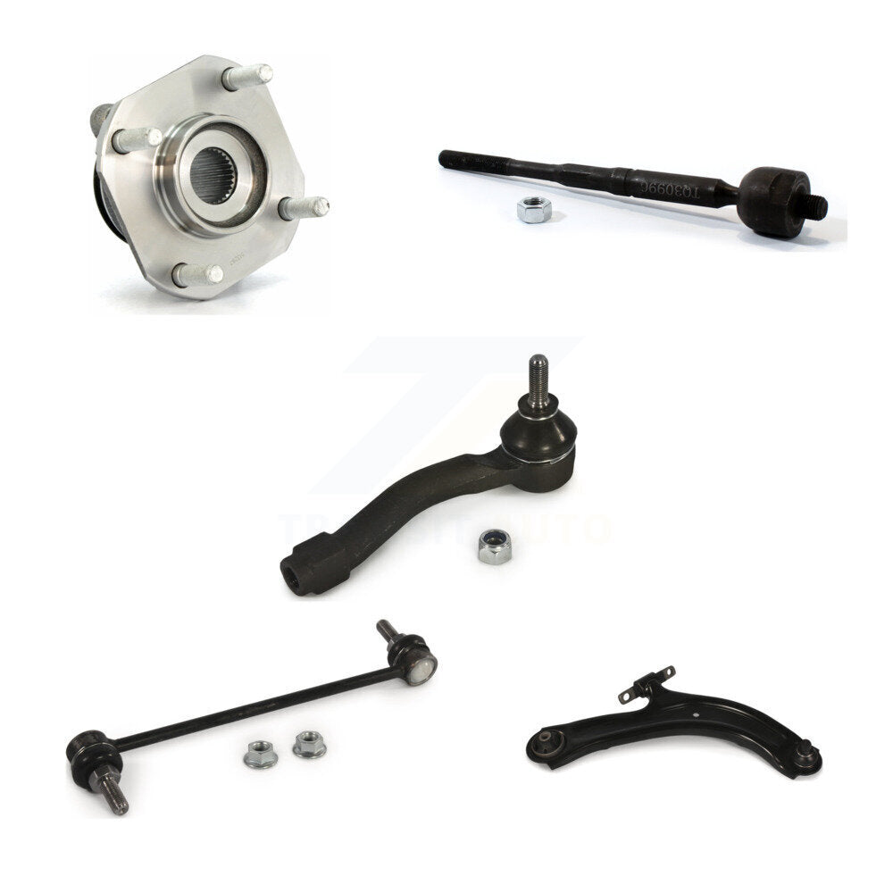 Bearing Lower Control Arm Tie Rod & Link Front Right Kit (5Pc) For Nissan Sentra