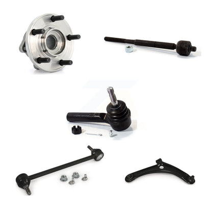 Hub Bearing Lower Arm Tie Rod Link Front Right Kit (5Pc) For 2009 Dodge Caliber