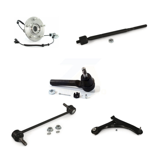 Bearing Lower Arm Tie Rod & Link Front Right Kit (5Pc) For Dodge Grand Caravan