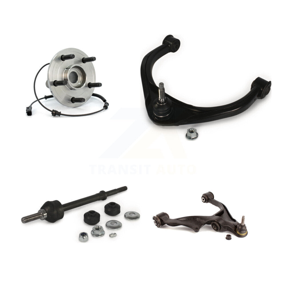 Hub Bearing Lower Upper Control Arm Link Front Right Kit For Ram 1500 Dodge 4WD