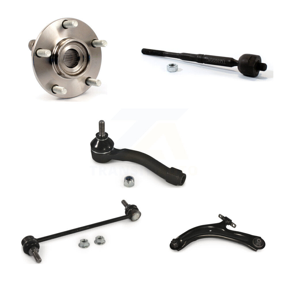 Bearing Lower Control Arm Tie Rod & Link Front Left Kit (5Pc) For Nissan Sentra