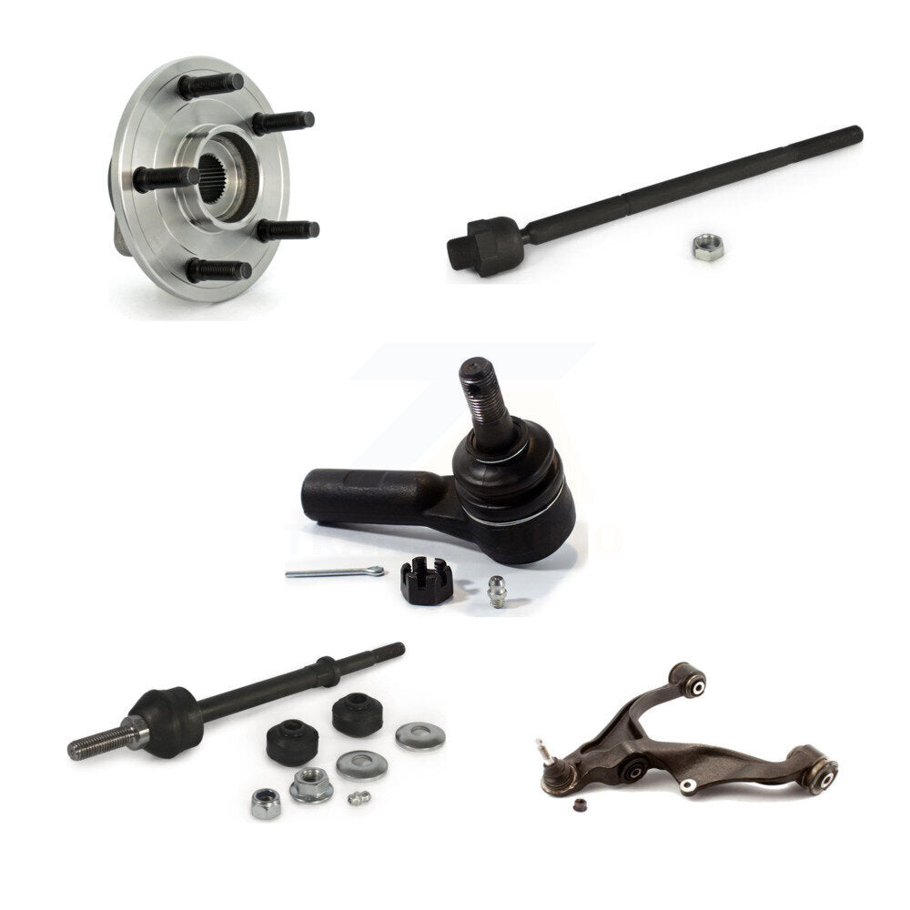Bearing Lower Control Arm Tie Rod & Link Front Left Kit (5Pc) For Dodge Ram 1500