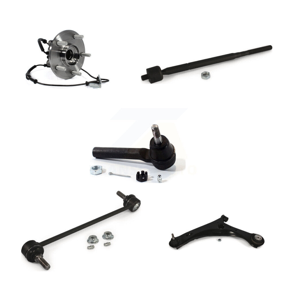 Bearing Lower Arm Tie Rod Link Front Left Kit (5Pc) For Dodge Grand Caravan Town