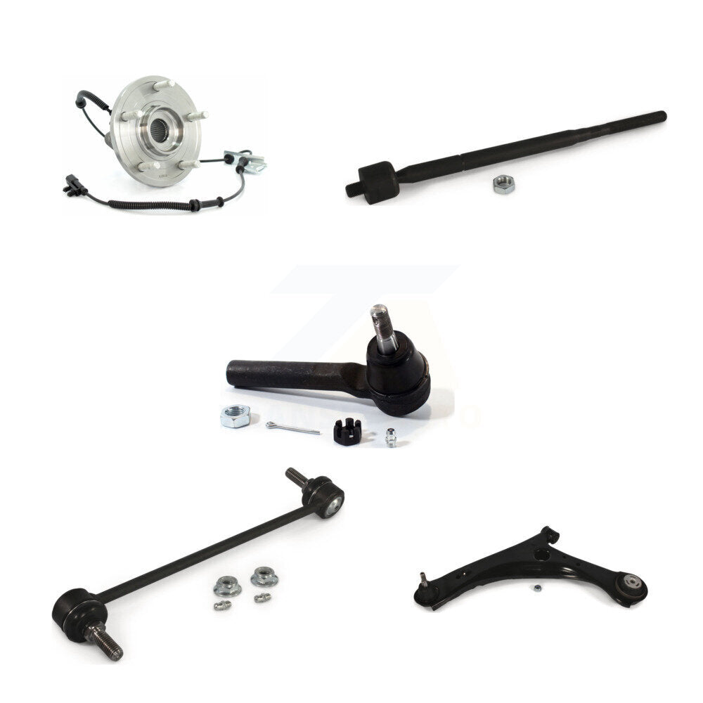 Bearing Lower Arm Tie Rod Link Front Left Kit (5Pc) For Dodge Grand Caravan Town
