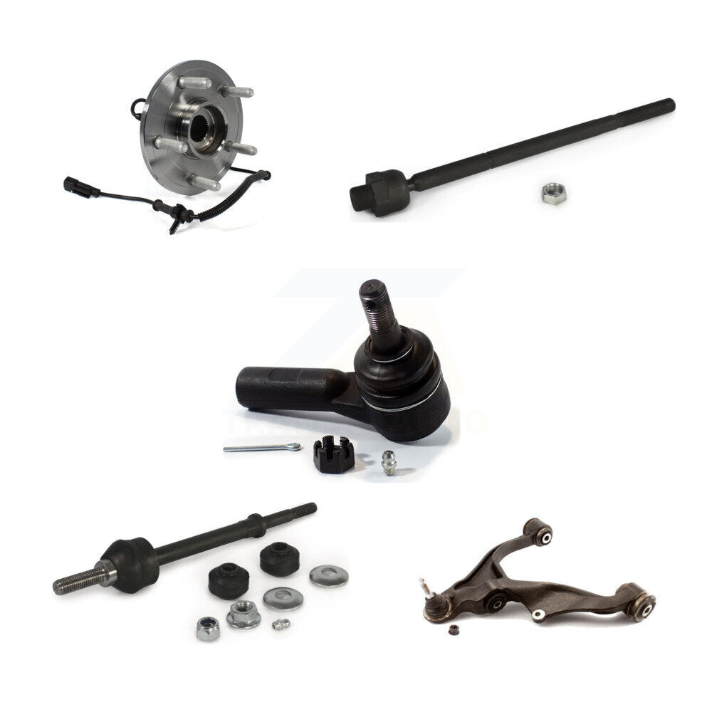 Bearing Lower Control Arm Tie Rod Link Front Left Kit (5Pc) For 12 Ram 1500 4WD