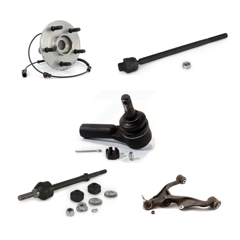 Bearing Lower Control Arm Tie Rod & Link Front Left Kit (5Pc) For Ram 1500 Dodge