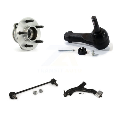 Hub Bearing Lower Control Arm Outer Tie Rod & Link Front Left Kit For Saturn Vue
