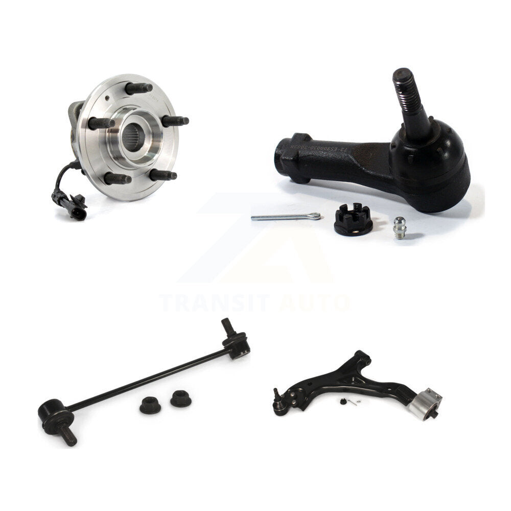 Bearing Lower Control Arm with Ball Joint Outer Tie Rod Link Front Left Kit For