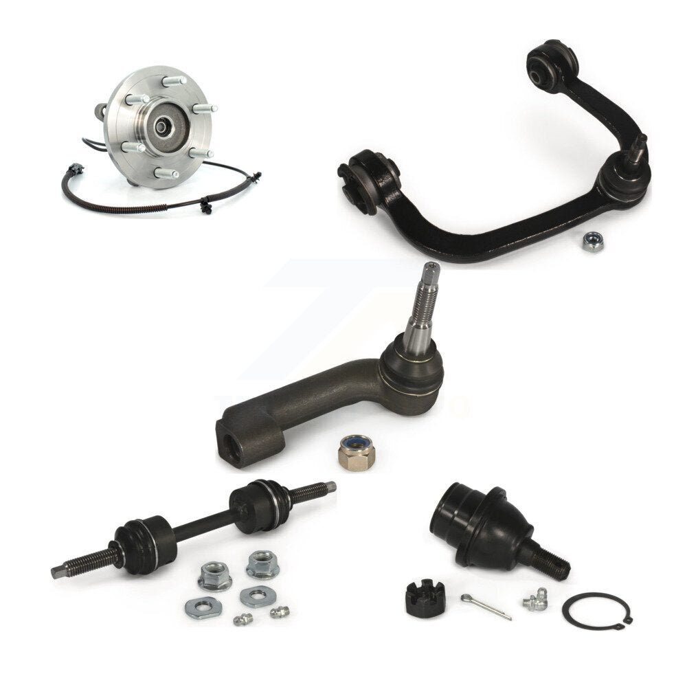 Hub Upper Control Arm Lower Ball Joint Outer Tie Rod & Link Front Right Kit For