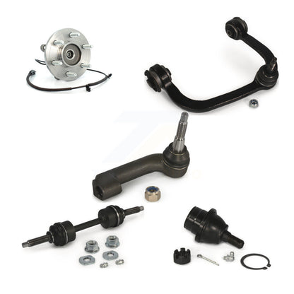 Hub Upper Control Arm Lower Ball Joint Outer Tie Rod & Link Front Right Kit For