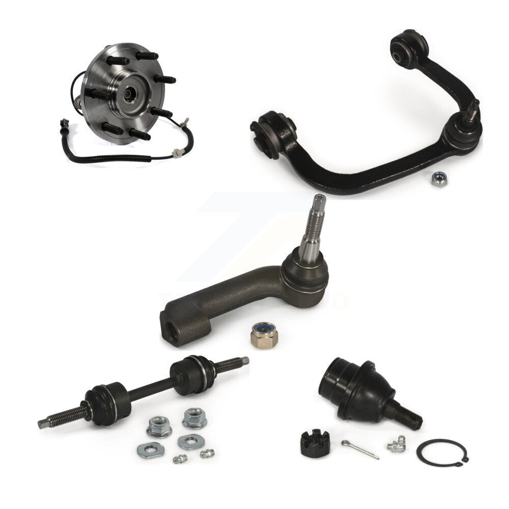Hub Upper Control Arm Lower Ball Joint Outer Tie Rod & Link Front Right Kit For