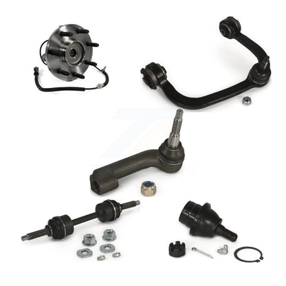 Hub Upper Control Arm Lower Ball Joint Outer Tie Rod & Link Front Right Kit For