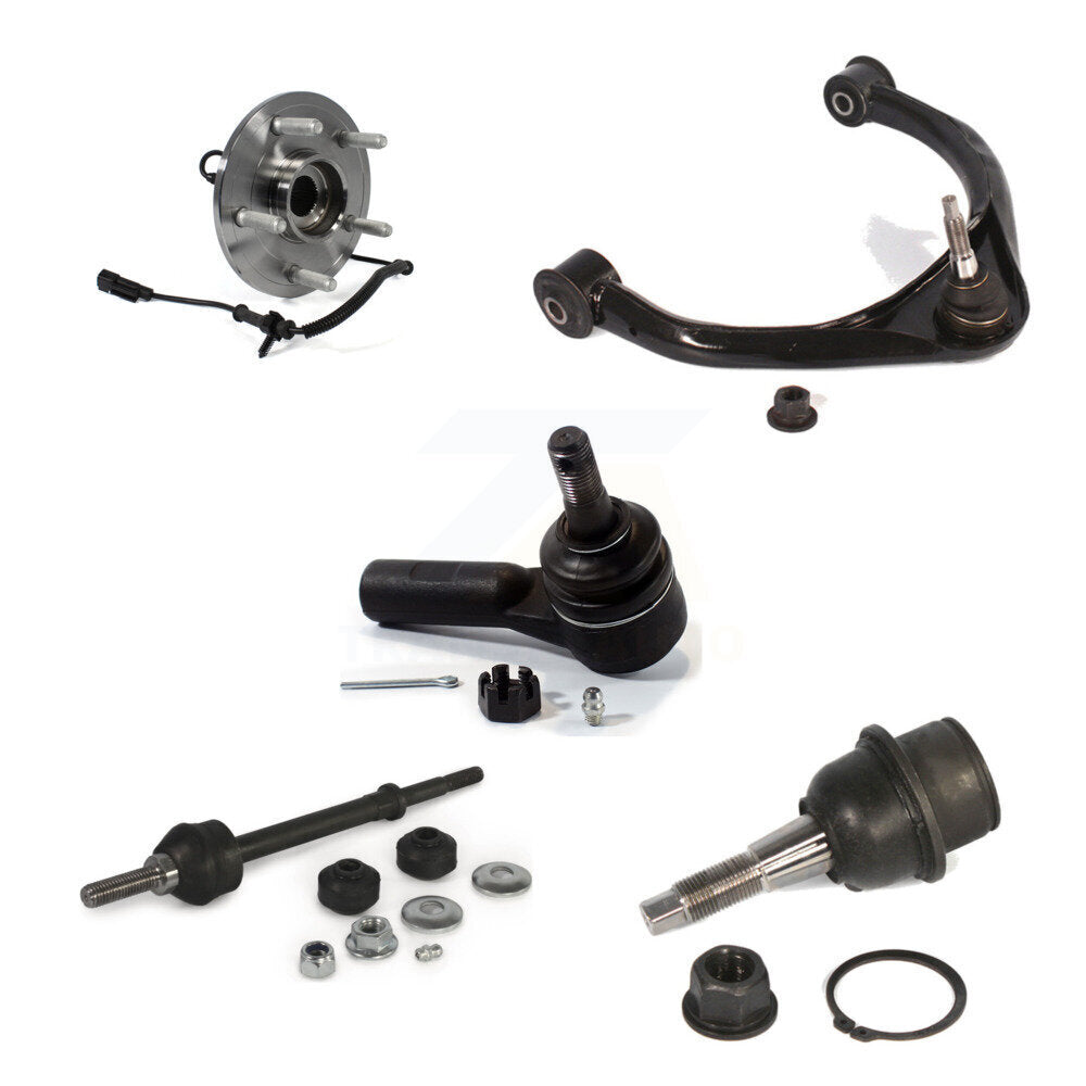 Bearing Upper Control Arm Lower Ball Joint Outer Tie Rod Link Front Left Kit For