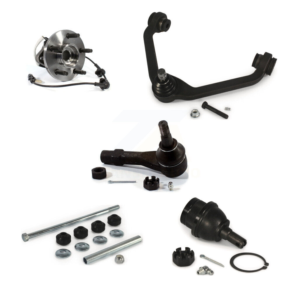 Bearing Upper Arm Lower Ball Joint Outer Tie Rod & Link Front Left Kit For Ford