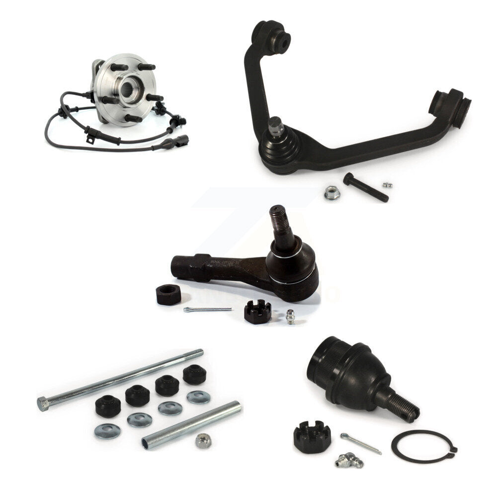 Bearing Upper Arm Lower Ball Joint Outer Tie Rod & Link Front Left Kit For Ford