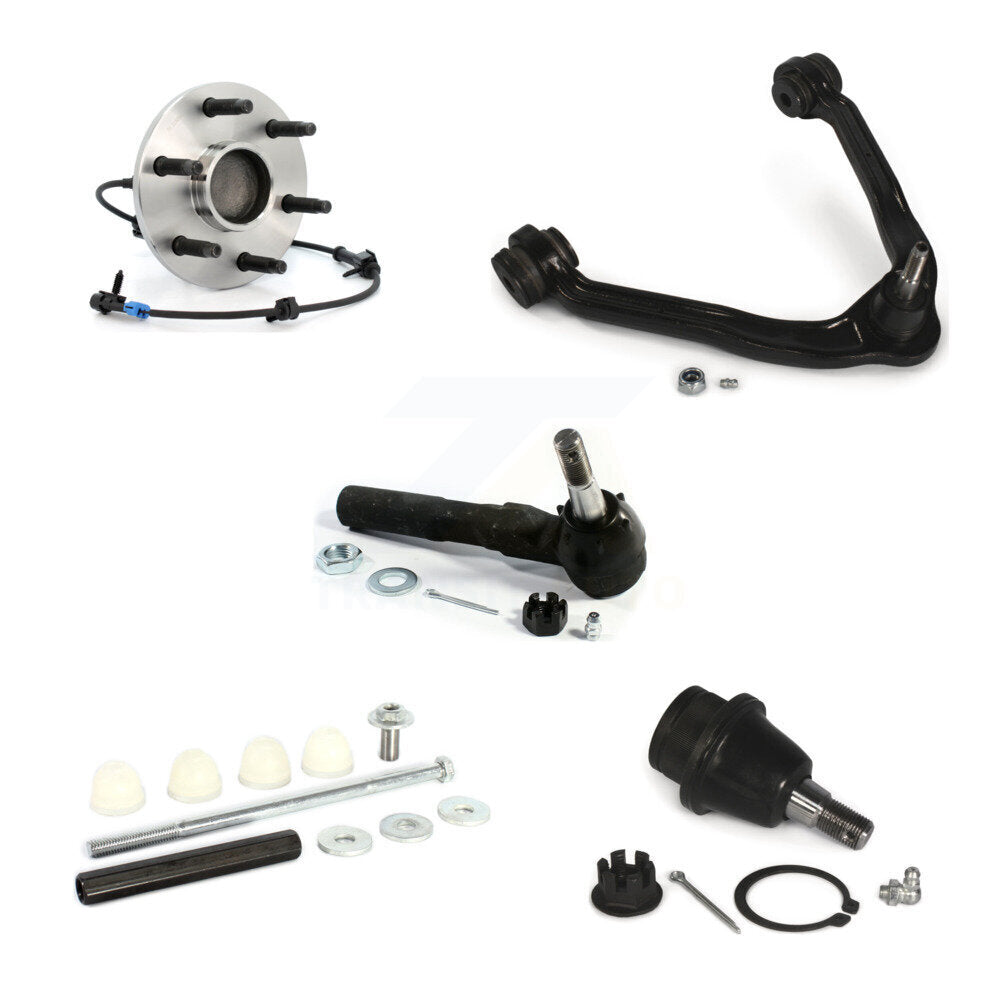 Bearing Upper Arm Lower Ball Joint Outer Tie Rod & Link Front Kit (5Pc) For GMC