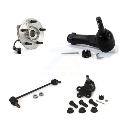 Hub Bearing Lower Ball Joint Outer Tie Rod & Link Front Right Kit For Chevrolet