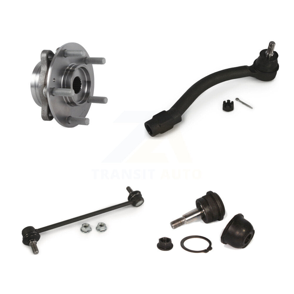 Hub Bearing Lower Ball Joint Outer Tie Rod End Sway Bar Link Front Right Kit For
